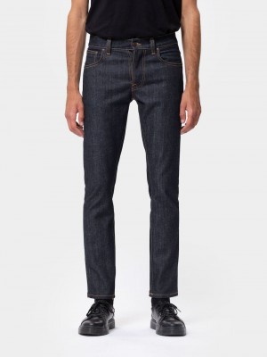 Nudie Jeans Grim Tim Dry True Jeans Heren Donkerblauw | HYW863012