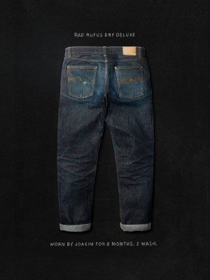 Nudie Jeans Rad Rufus Dry Deluxe Jeans Heren Donkergrijs | YEG504219