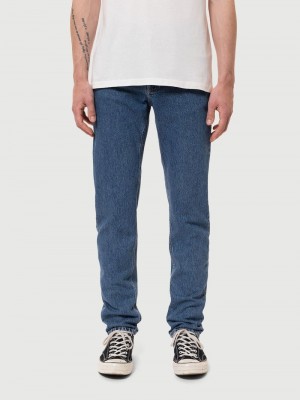 Nudie Jeans Steady Eddie II Wavys Jeans Heren Blauw | VCT925304