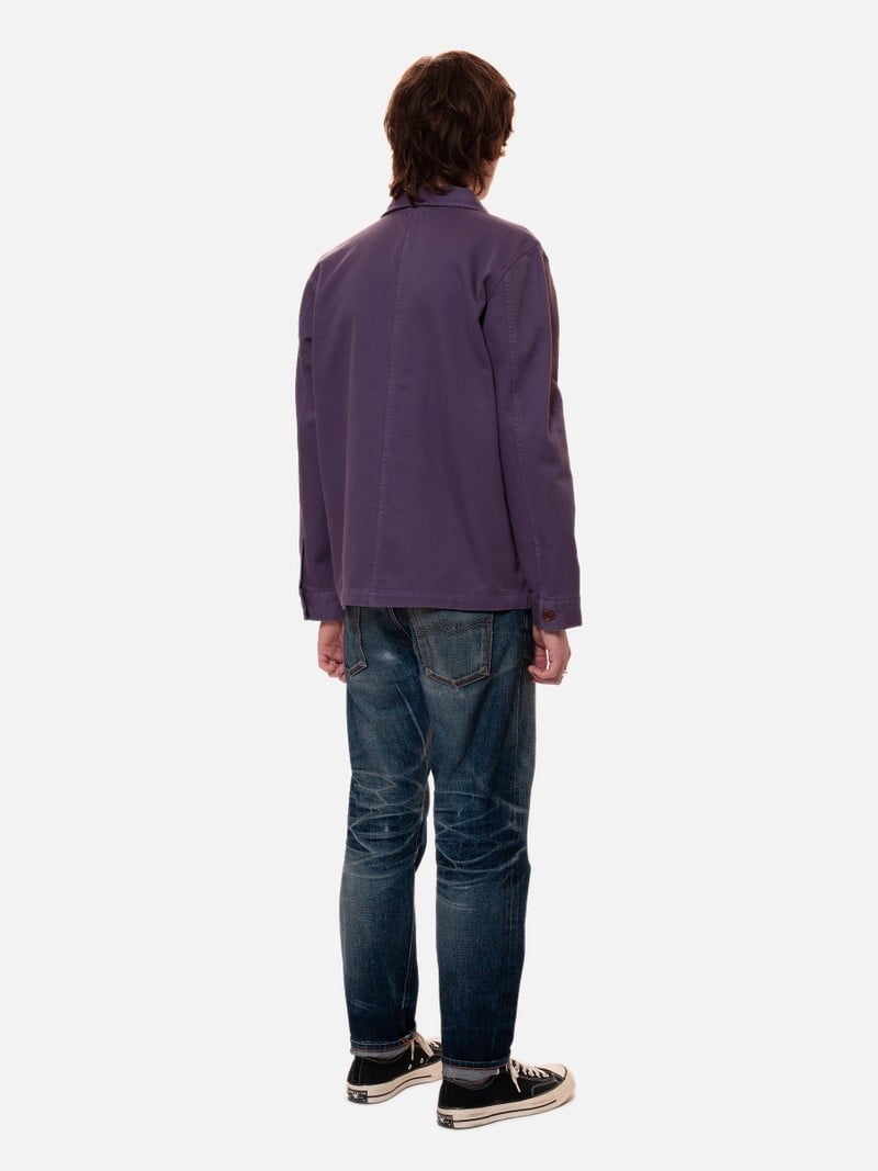 Nudie Jeans Barney Worker Lilac Jassen Heren Paars | AJQ514073