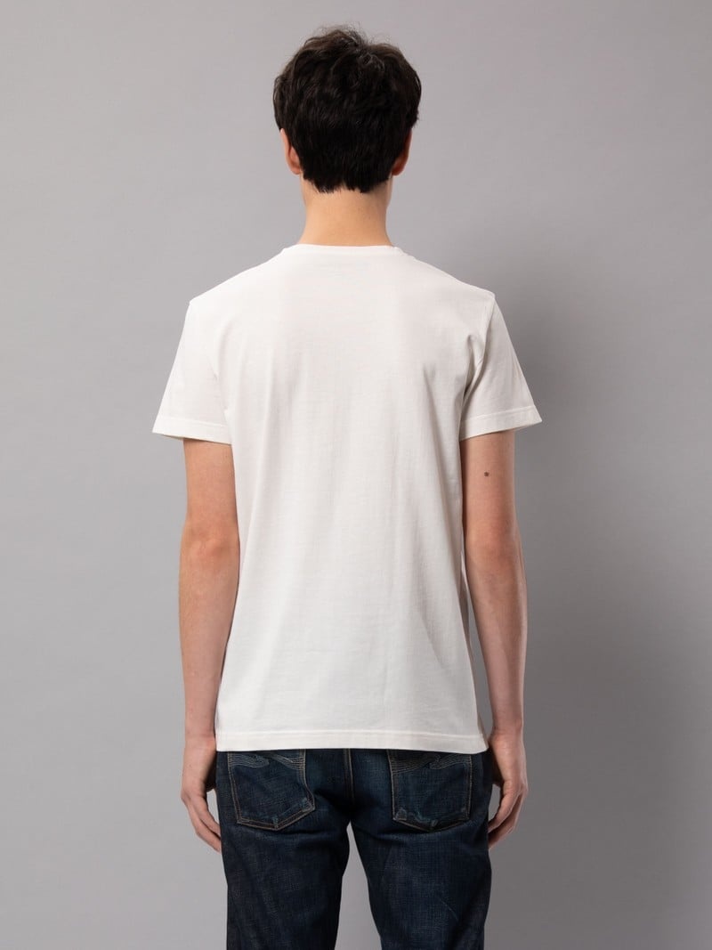 Nudie Jeans Crew Neck T-Shirt Heren Wit | OAK721358