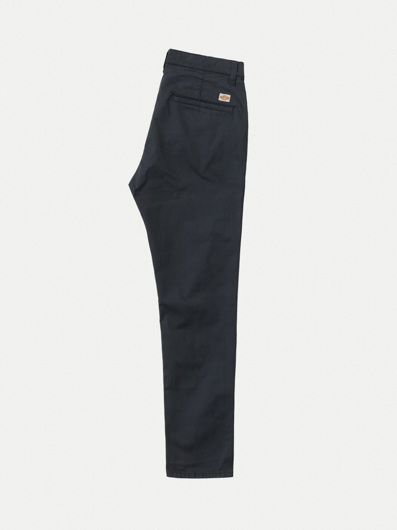 Nudie Jeans Easy Alvin Midnight Broek Heren Donkergrijs | KSG378240