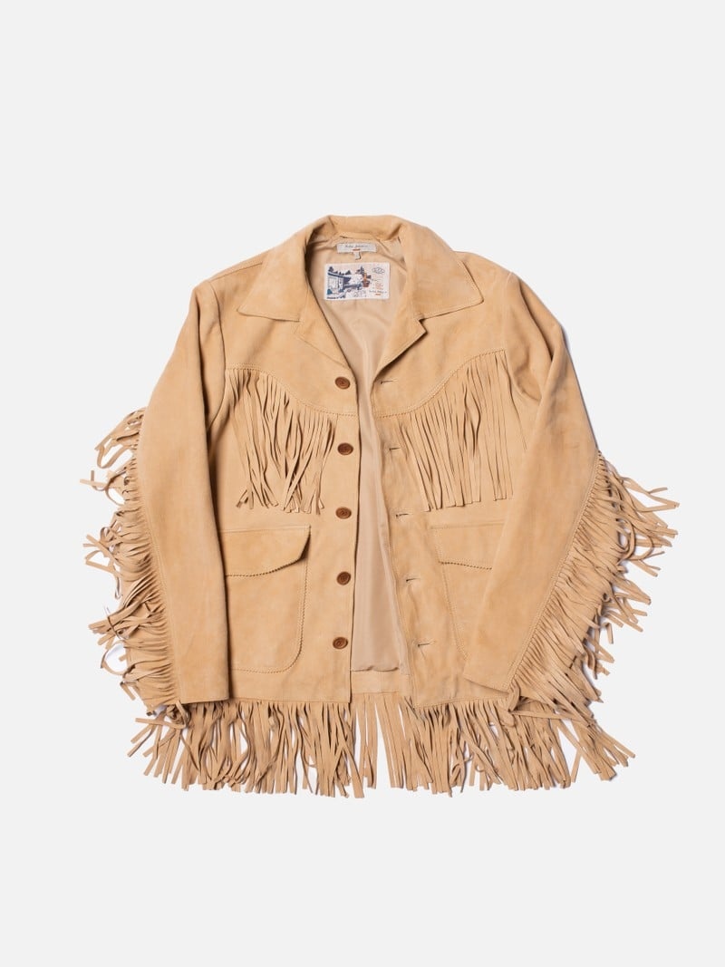 Nudie Jeans Frans Fringed Suede Jassen Heren Khaki | TSU405931