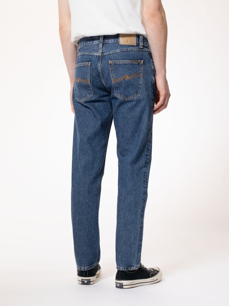 Nudie Jeans Gritty Jackson 90s Stone Jeans Heren Grijs | BIV180564