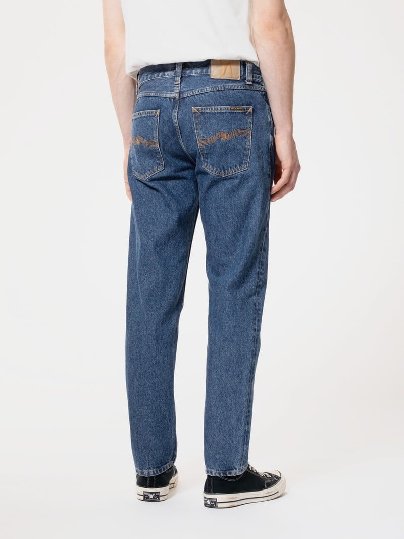 Nudie Jeans Gritty Jackson 90s Stone Jeans Heren Grijs | BIV180564