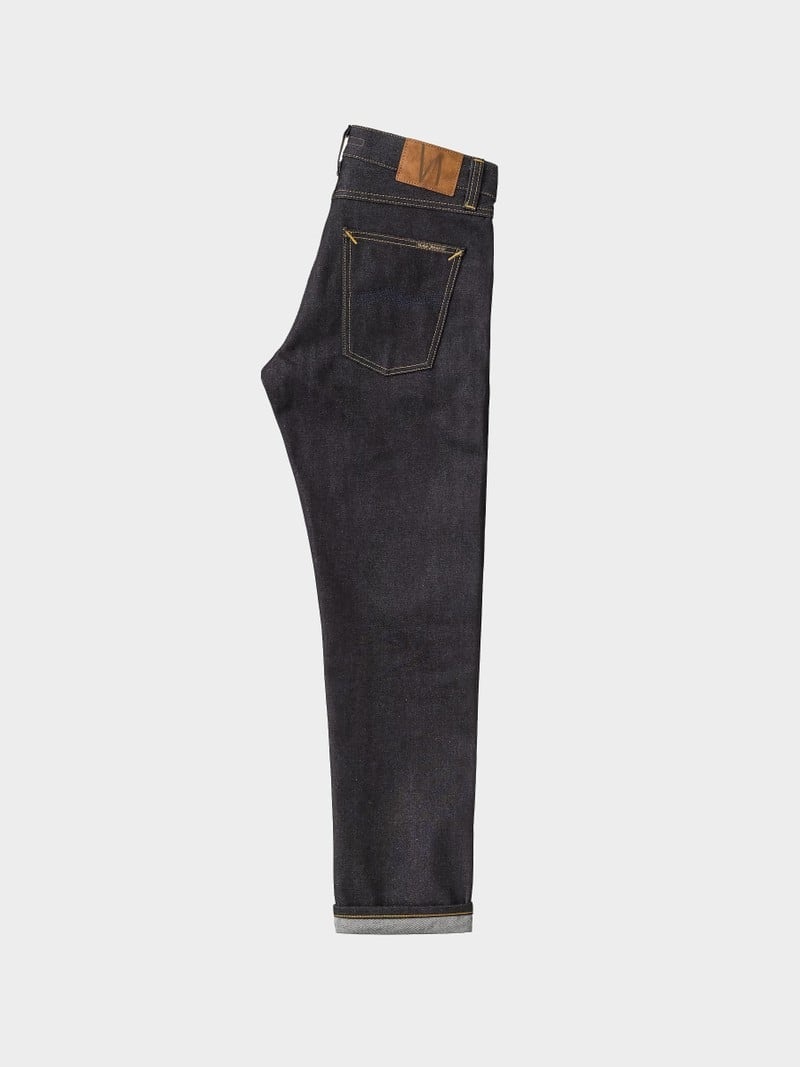 Nudie Jeans Gritty Jackson Dry Maze Selvage Jeans Heren Zwart | UVH594237