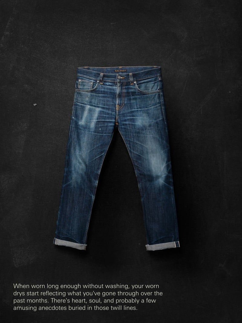 Nudie Jeans Gritty Jackson Dry Selvage Jeans Heren Zwart | NYC427916