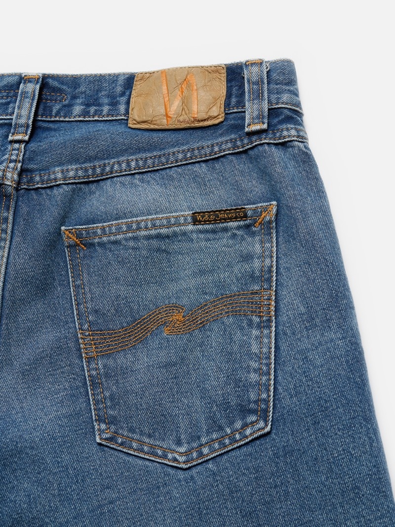 Nudie Jeans Gritty Jackson Traces Jeans Heren Blauw | ERP534096