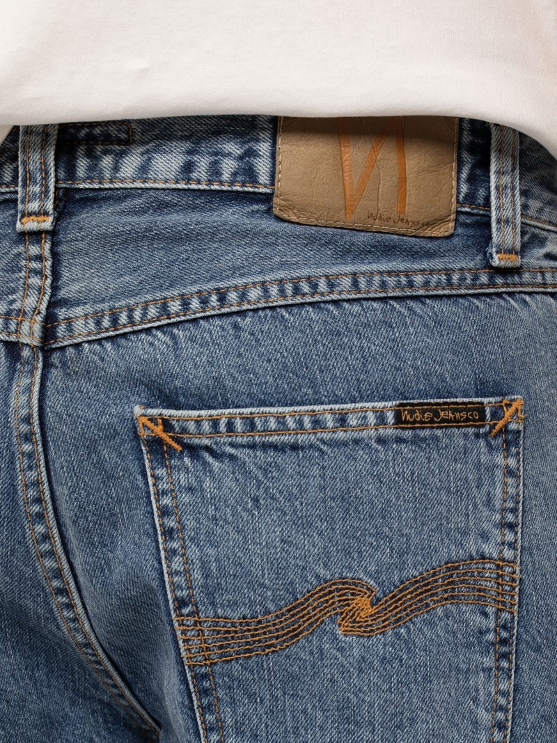 Nudie Jeans Josh Friendly Korte Broek Heren Blauw | YMA146798