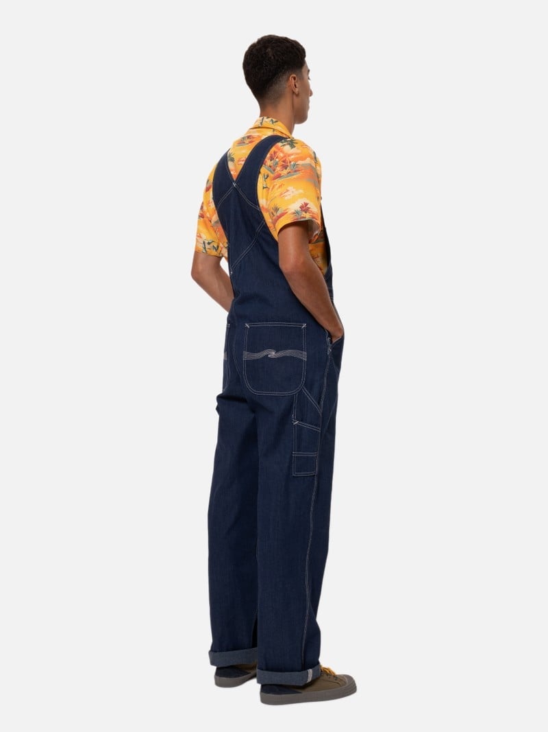 Nudie Jeans Kevin Dungarees Utility Broek Heren Donkerblauw | IRU806792