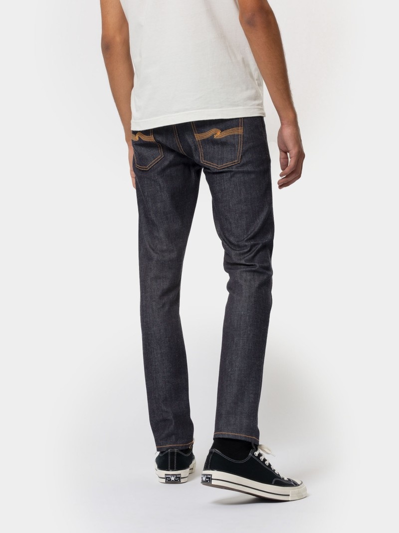 Nudie Jeans Lean Dean Dry 16 Dips Jeans Heren Zwart | CBM390852