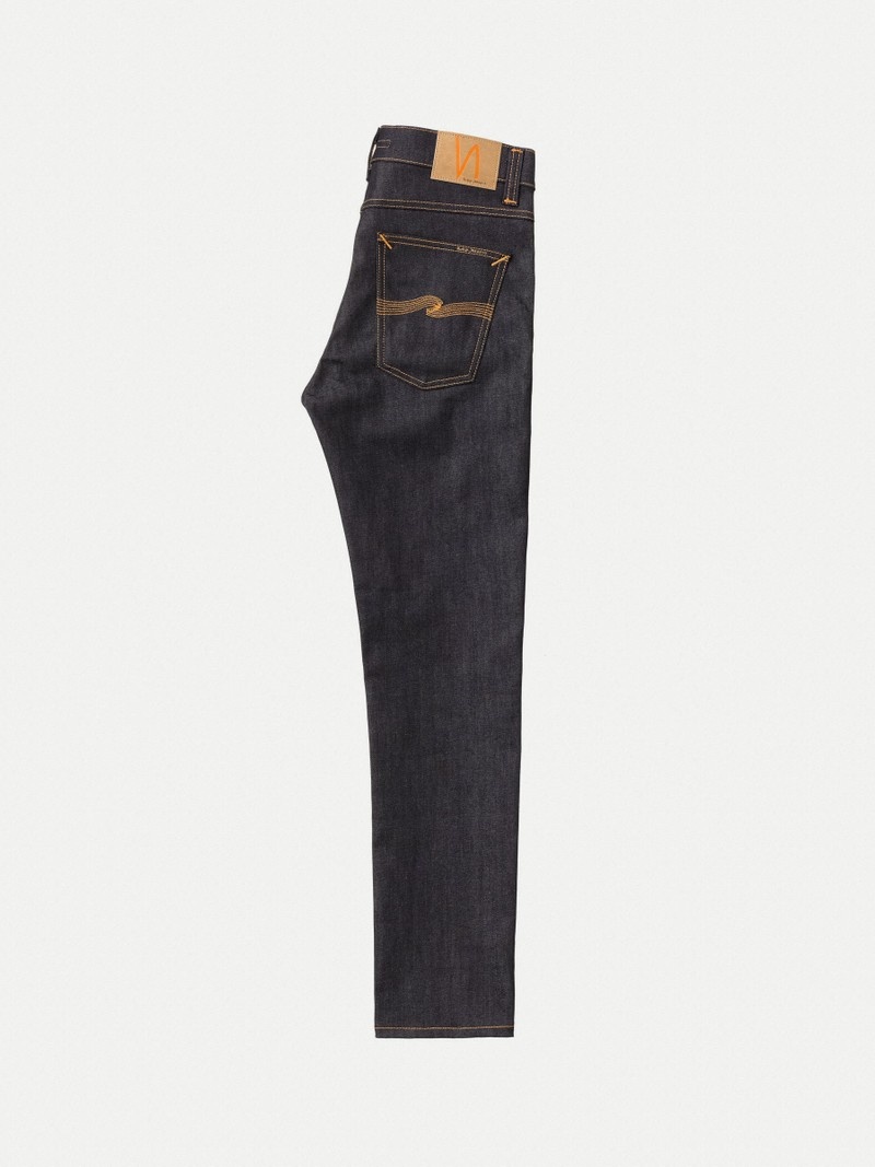 Nudie Jeans Lean Dean Dry 16 Dips Jeans Heren Zwart | CBM390852