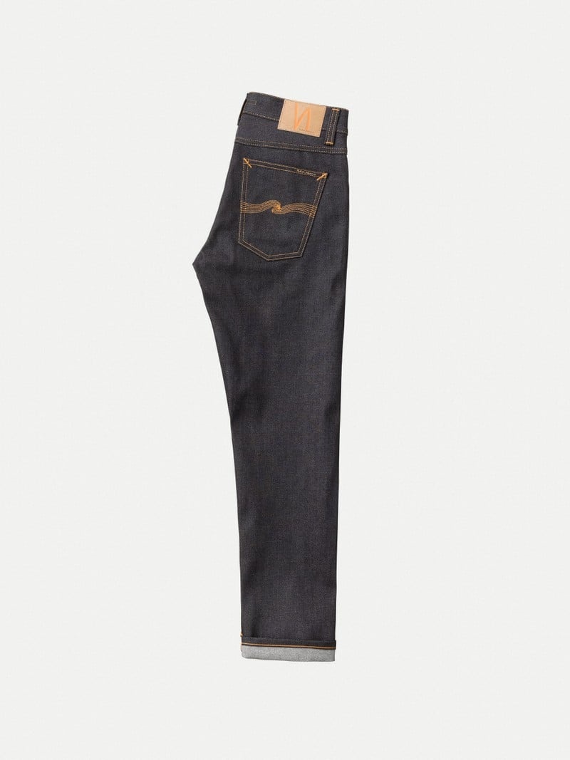 Nudie Jeans Lean Dean Dry Japan Selvage Jeans Heren Zwart | ILH631497