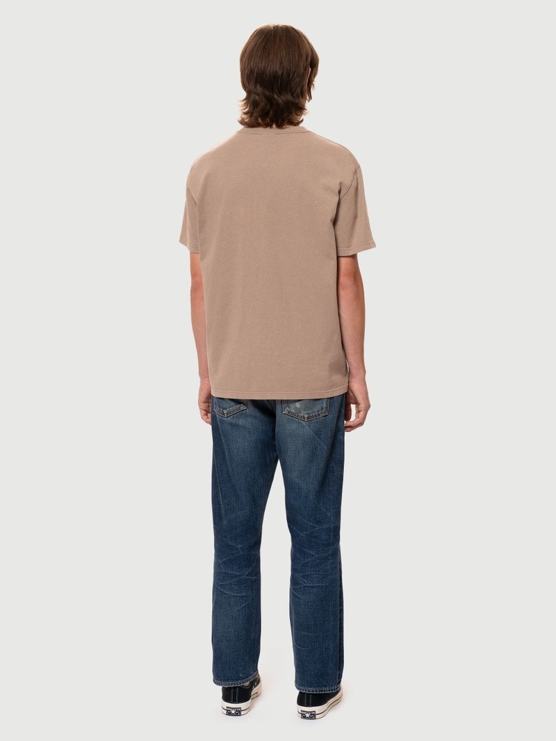 Nudie Jeans Leffe Pocket T-Shirt Heren Bruin | MDH560731