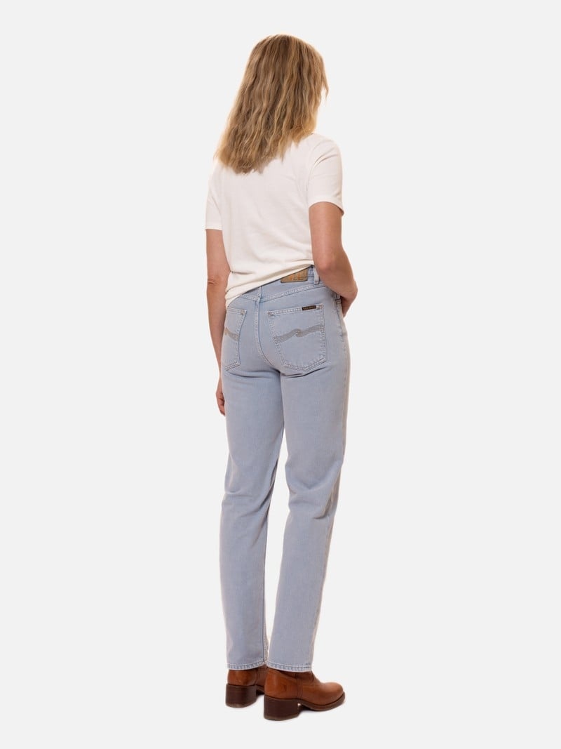 Nudie Jeans Lofty Lo Mist Jeans Dames Lichtblauw | OTI829437