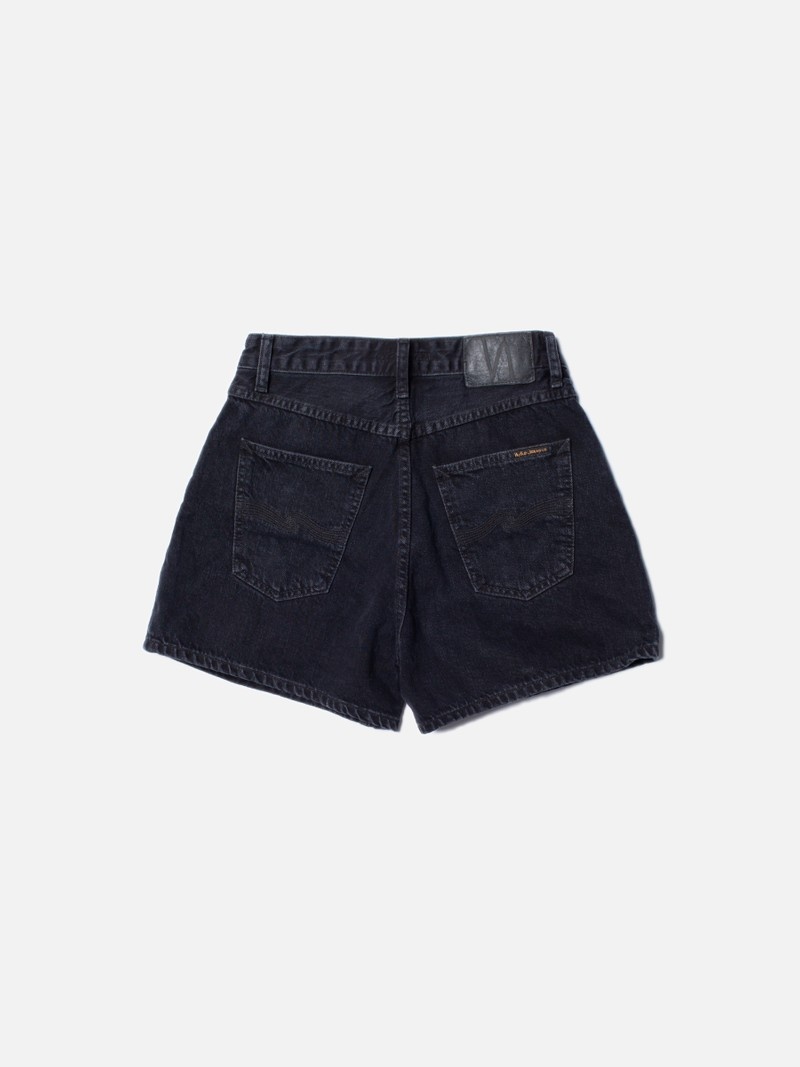 Nudie Jeans Maeve Shorts Sun Broek Dames Zwart | POR410958