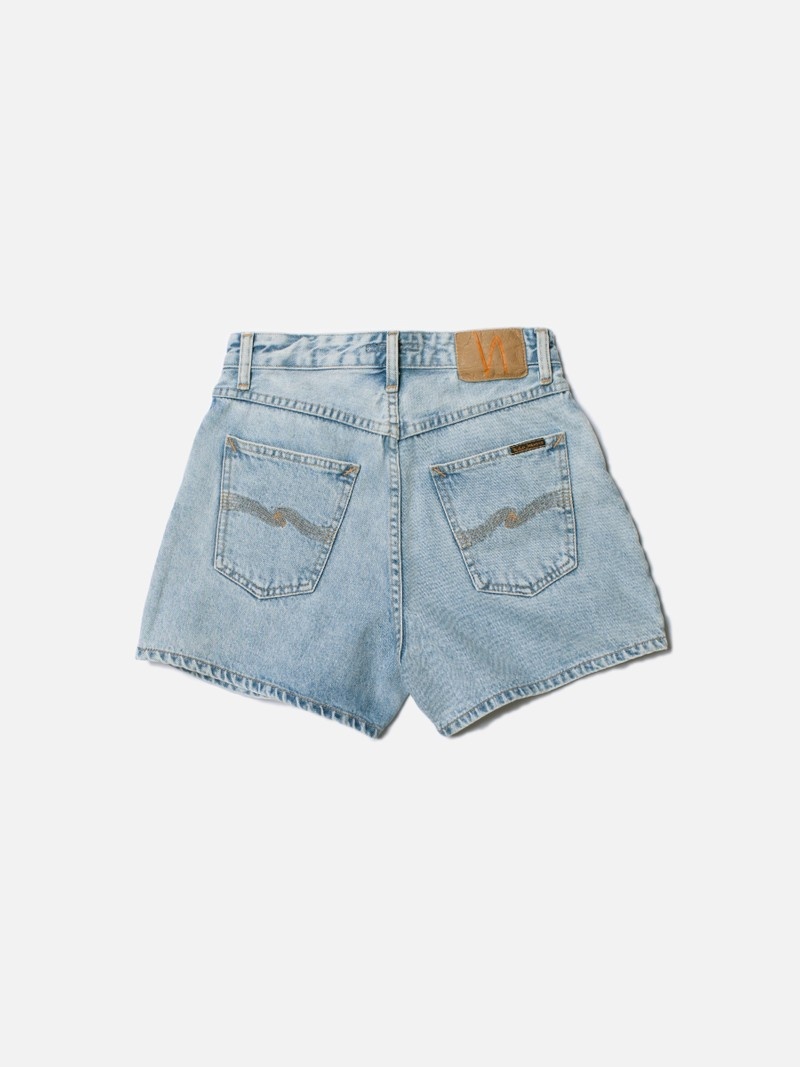 Nudie Jeans Maeve Shorts Sunny Broek Dames Blauw | YXW247316