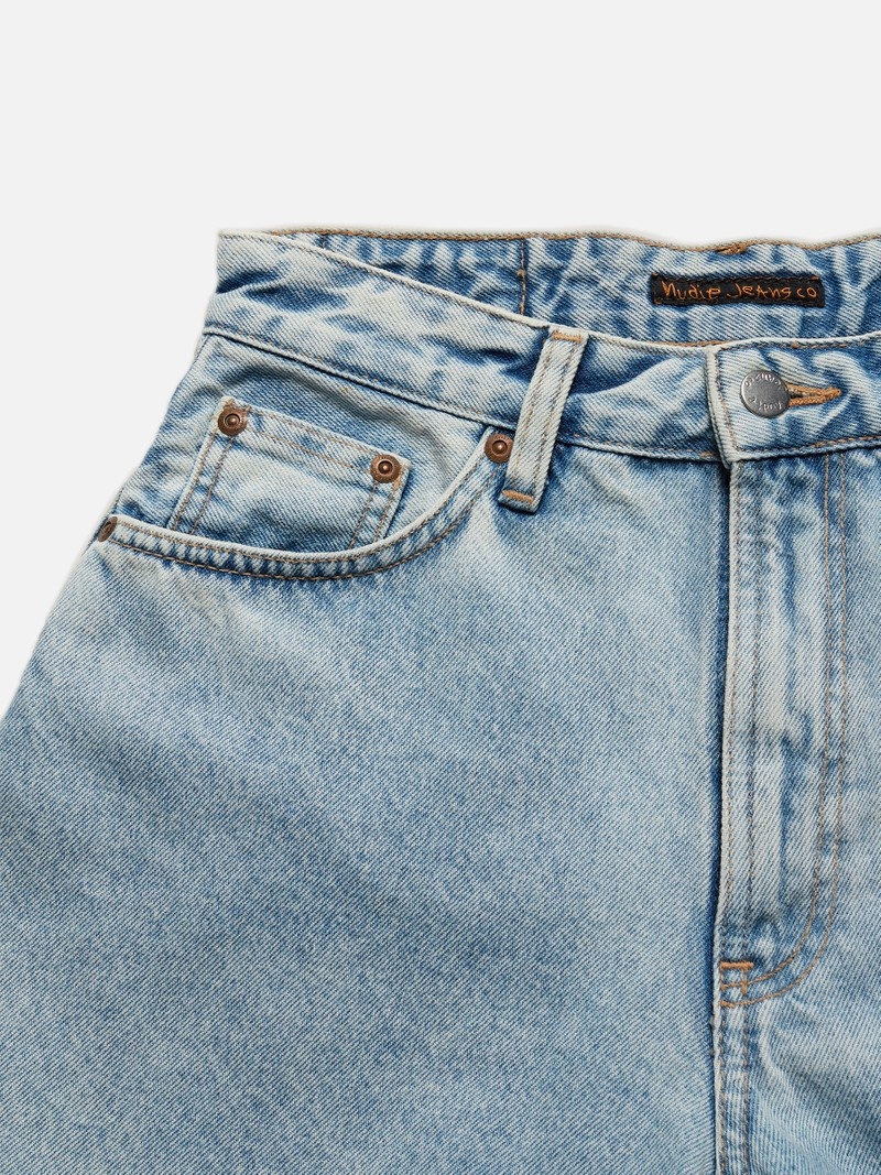 Nudie Jeans Maeve Shorts Sunny Broek Dames Blauw | YXW247316