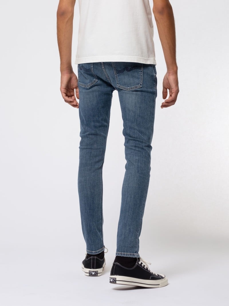 Nudie Jeans Mager Lin Jeans Heren Blauw | ERH926043