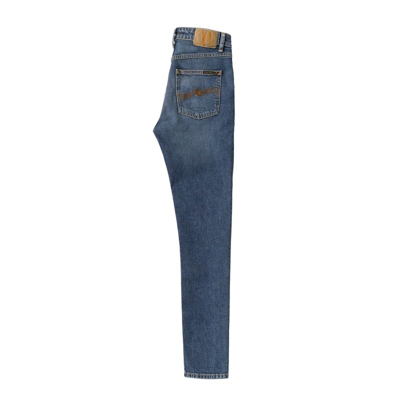 Nudie Jeans Mellow Mae Mud Jeans Dames Blauw | PYX583027