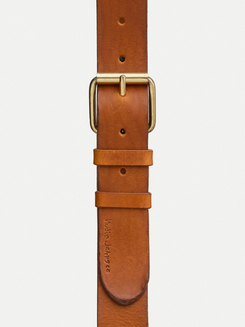 Nudie Jeans Pedersson Leren Belt Toffee Accessoires Heren Bruin | KBH576813