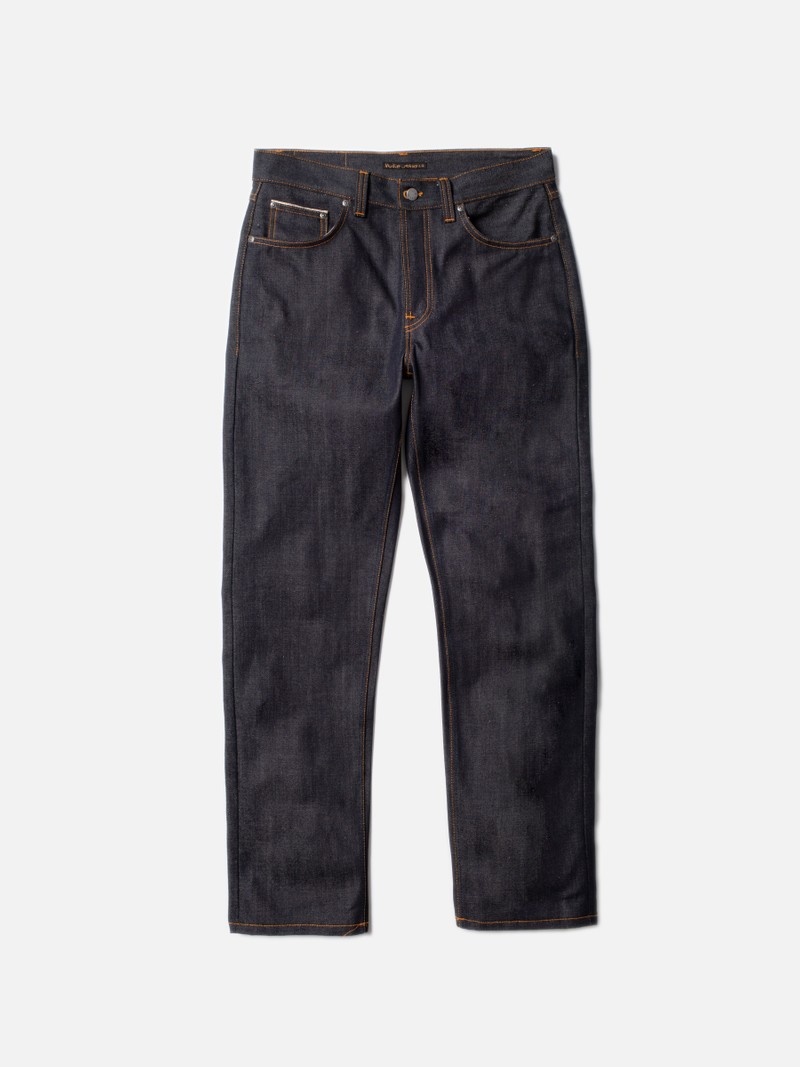 Nudie Jeans Rad Rufus Dry Selvage Jeans Heren Donkergrijs | XTO680135