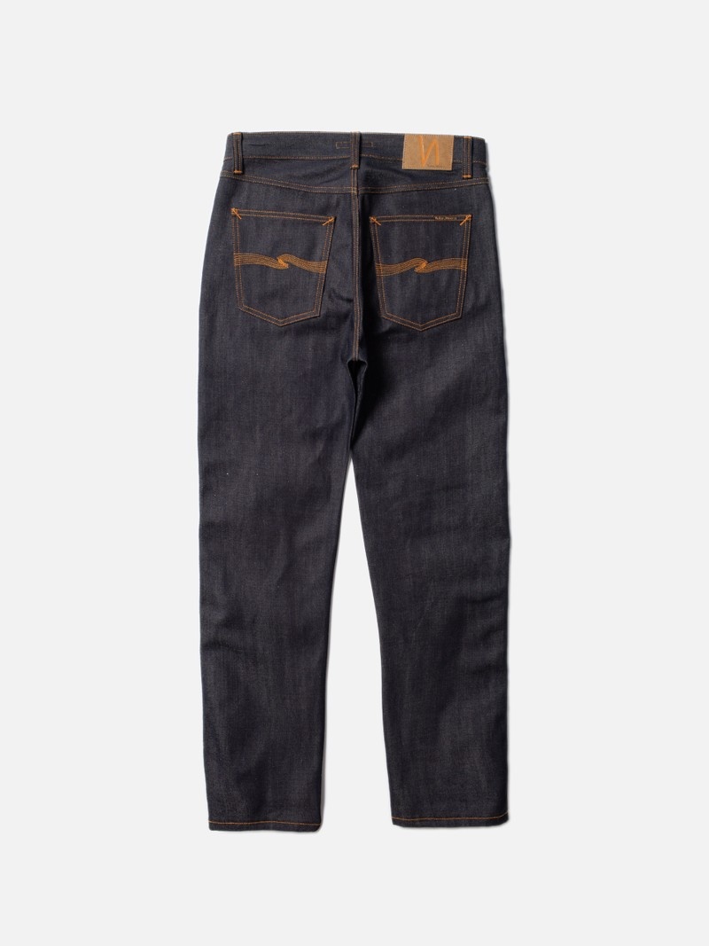 Nudie Jeans Rad Rufus Dry Selvage Jeans Heren Donkergrijs | XTO680135