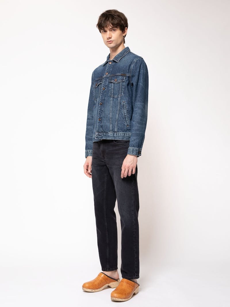 Nudie Jeans Robby Le Bleue Spijkerjassen Heren Blauw | JEL185027