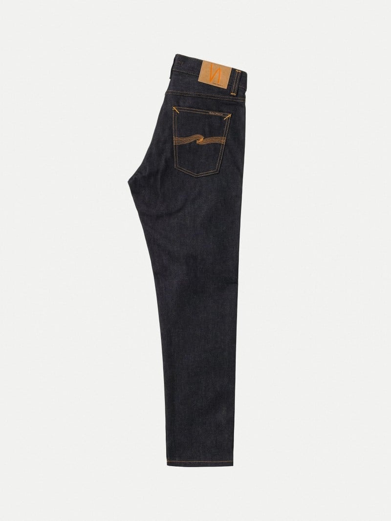 Nudie Jeans Steady Eddie II Dry Platino Jeans Heren Zwart | DSM653217