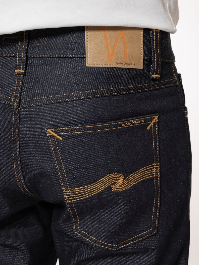 Nudie Jeans Steady Eddie II Dry Platino Jeans Heren Zwart | DSM653217