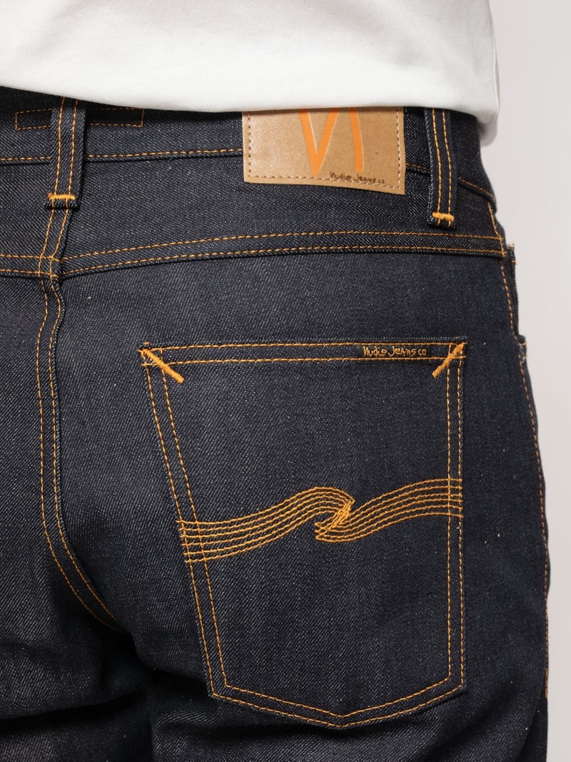 Nudie Jeans Steady Eddie II Dry Selvage Jeans Heren Donkergrijs | OZL849013