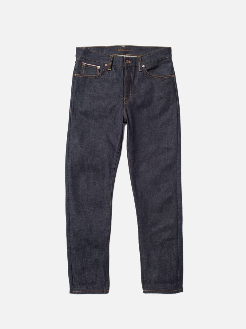 Nudie Jeans Steady Eddie II Heavy Selvage Jeans Heren Donkergrijs | PUQ043127