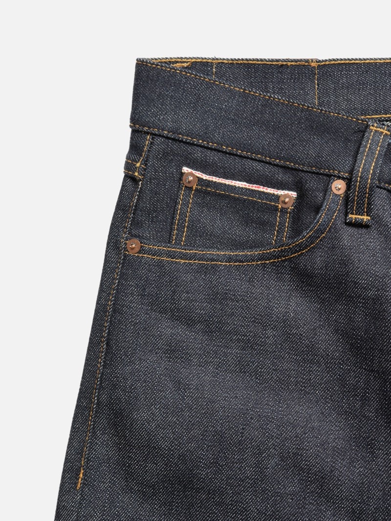 Nudie Jeans Steady Eddie II Heavy Selvage Jeans Heren Donkergrijs | PUQ043127