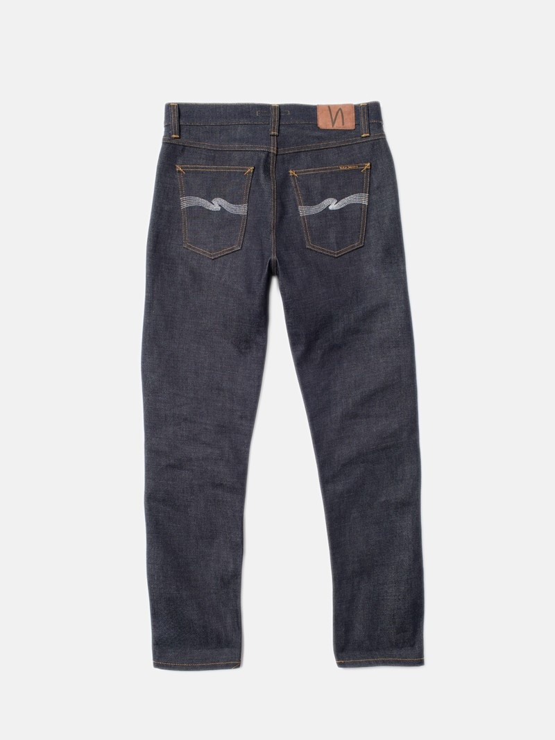 Nudie Jeans Steady Eddie II Heavy Selvage Jeans Heren Donkergrijs | PUQ043127