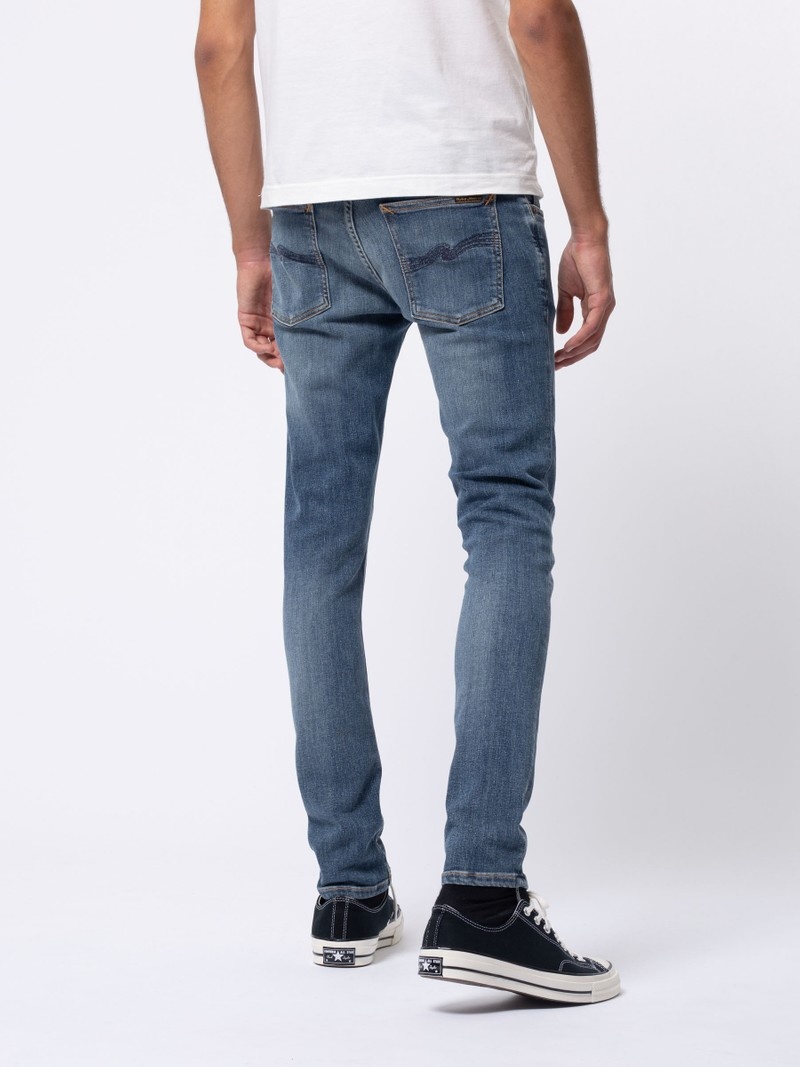 Nudie Jeans Tight Terry Steel Jeans Heren Blauw | KQL561324