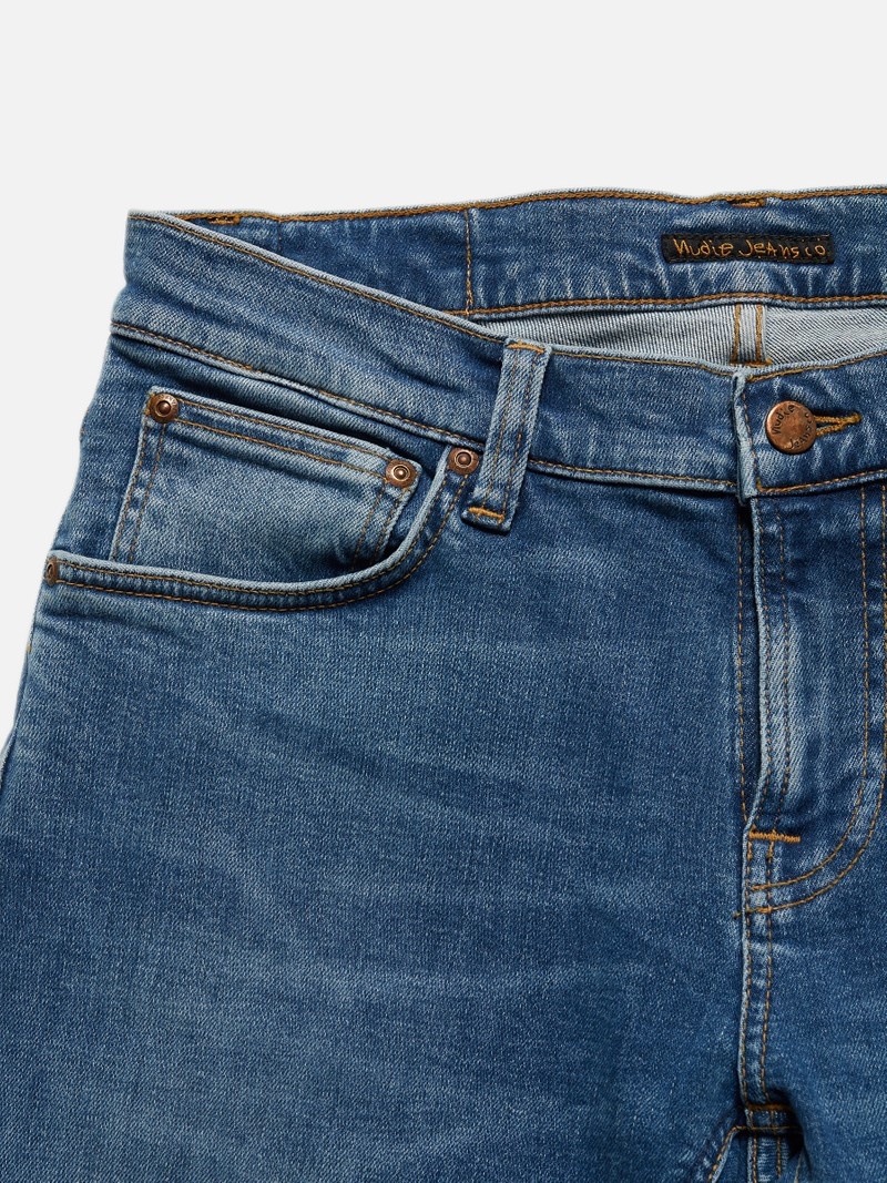 Nudie Jeans Tight Terry Windys Jeans Heren Blauw | EIX145036